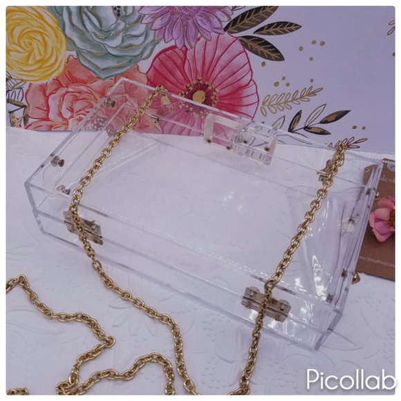 Limited Clear Acrylic Boxy Clutch - Picture 2 of 6